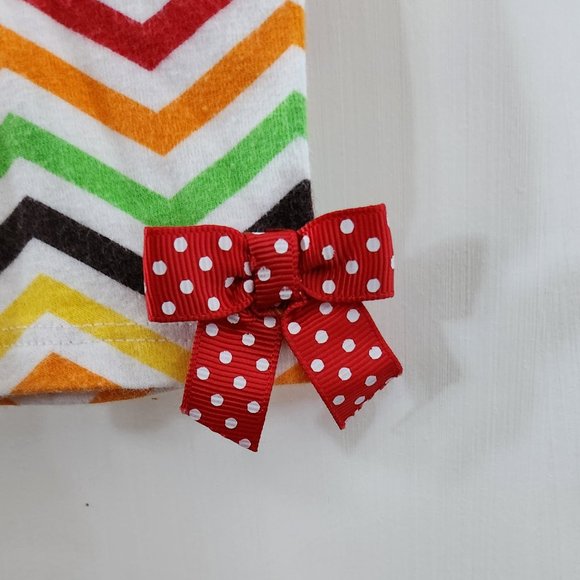 Thanksgiving Outfit by Bonnie Jean, Includes top, pants with turkey applique - Picture 8 of 8